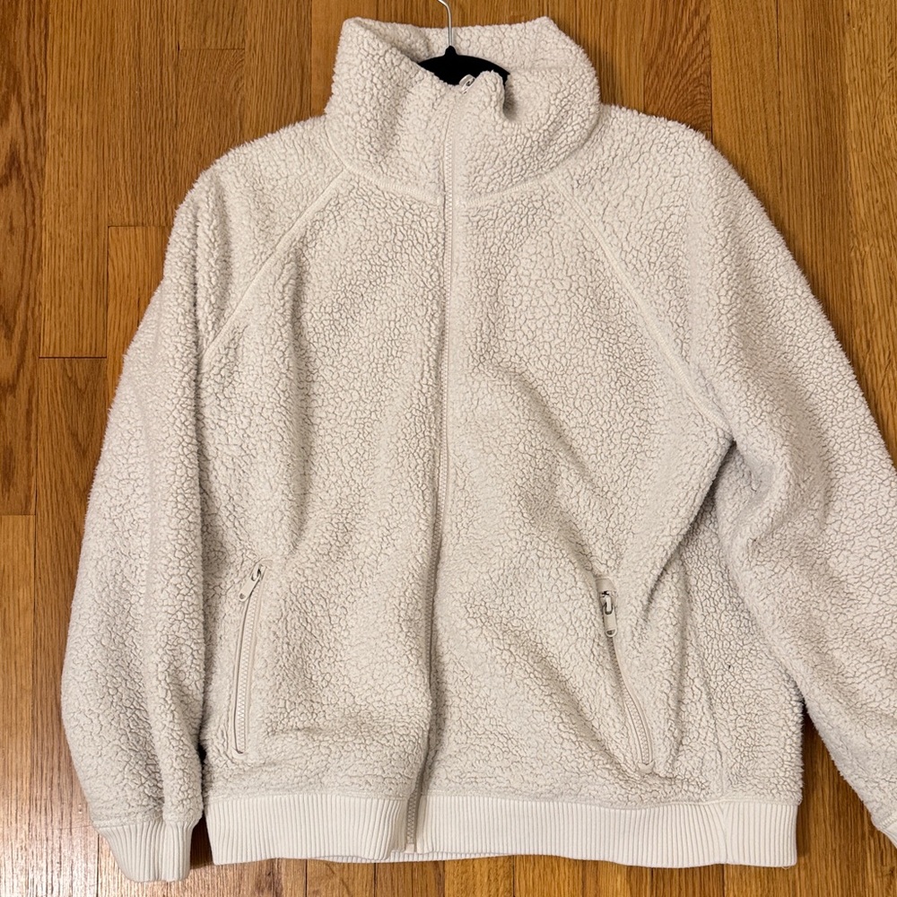 Athleta Fleece Shearling Jacket